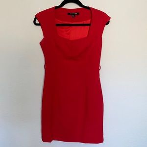 Red cocktail dress